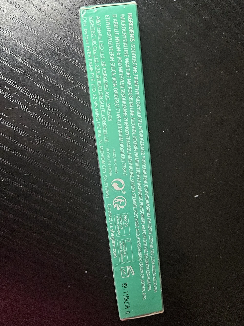 Sheglam mascara mint